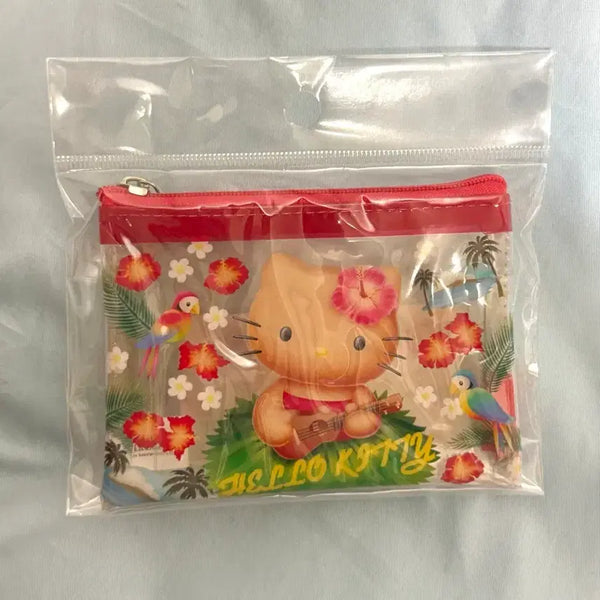 [BUNJANG] 50th Anniversary Hello Kitty Tanning Kitty Pouch Card Wallet / 50주년 헬로키티 태닝키티 파우치 카드 지갑