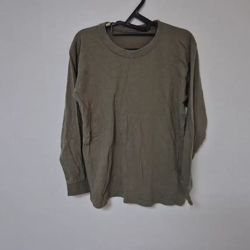 [BUNJANG] Women's Long-Sleeve T-Shirt Khaki Free Size / 여성용 카키색 긴팔 티셔츠free