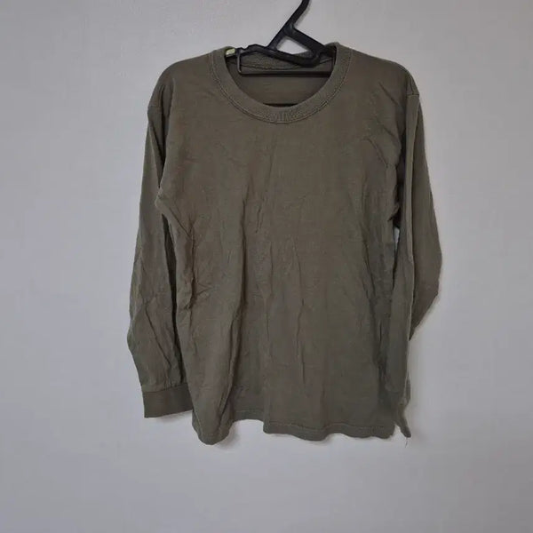 [BUNJANG] Women's Long-Sleeve T-Shirt Khaki Free Size / 여성용 카키색 긴팔 티셔츠free