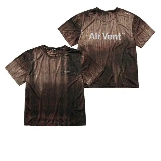 [BUNJANG] NESCL Airvent Tie-Dye Racing T-Shirt Brown / 네거티브스플릿 NESCL 에어벤트 타이다잉 레이싱 티셔츠 브라운