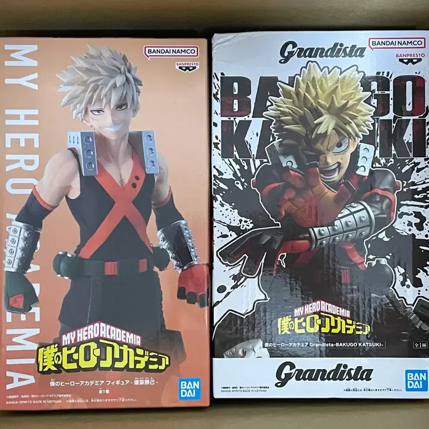 [BUNJANG] My Hero Academia Katsuki Bakugo Bandai Grandista Figure (Sealed, Bundle Set) / 미개봉/일괄)나의히어로아카데미아 바쿠고 카츠키 반프레스토그란디스타피규어