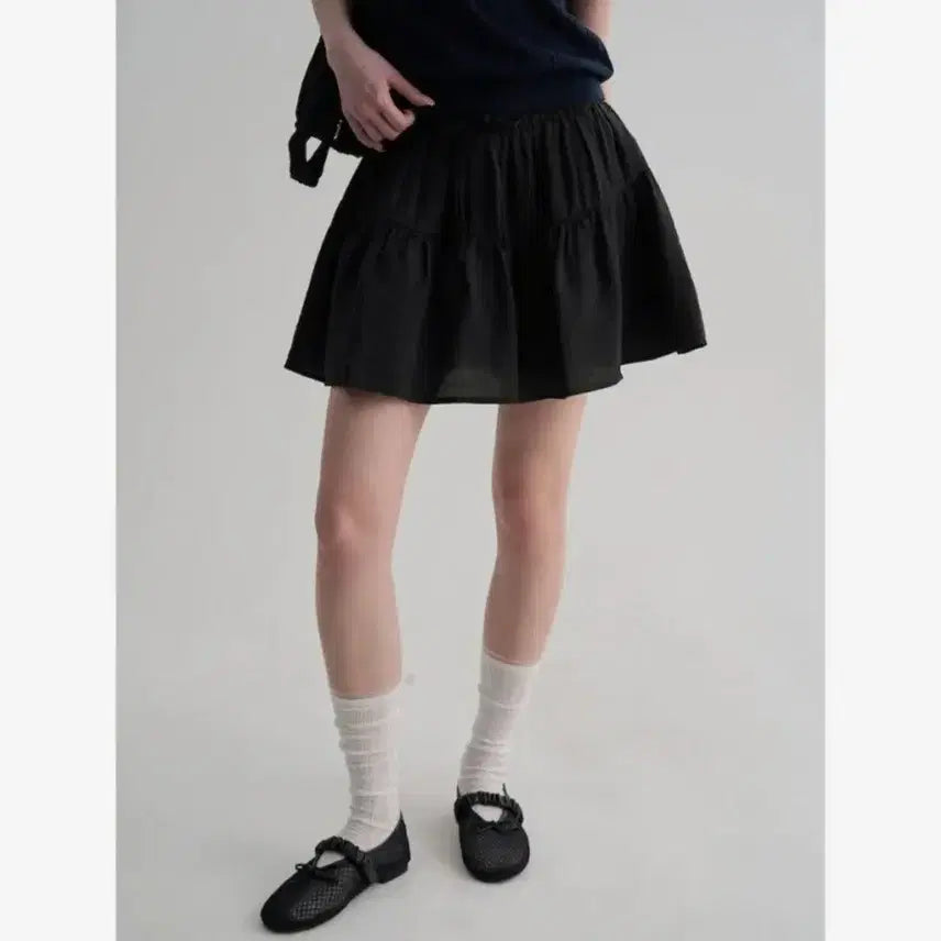 [BUNJANG] 8 Seconds Sheer Mini Skirt / 에잇세컨즈 시어 미니스커트 L