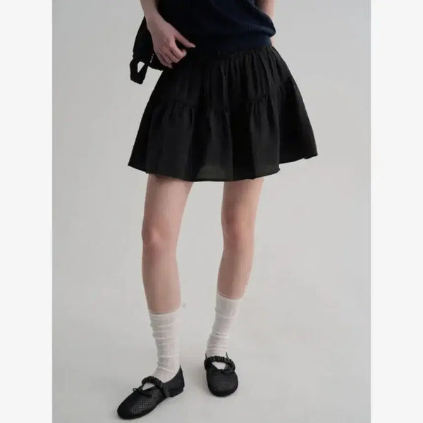 [BUNJANG] 8 Seconds Sheer Mini Skirt / 에잇세컨즈 시어 미니스커트 L