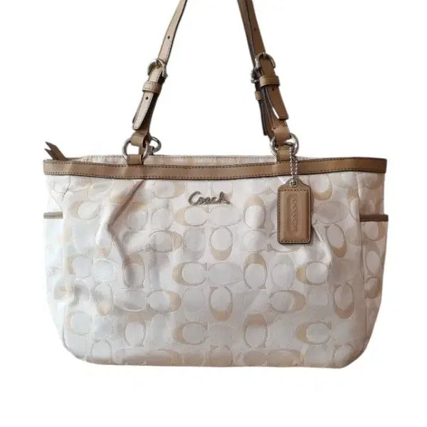 [BUNJANG] Coach Signature Gallery East West Satin Bag Y2K / 빈티지 코치 시그니처 갤러리 이스트 웨스트 사틴백 y2k 갸루 히메