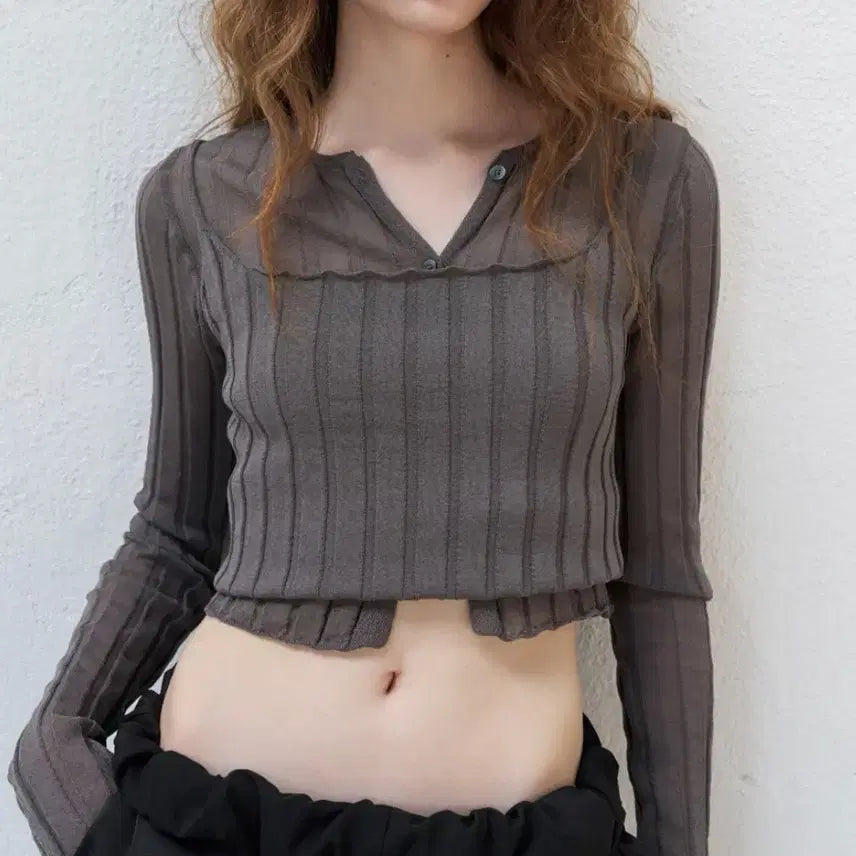 [BUNJANG] Poetto Pleats Cardigan Set Charcoal / 포에토 Pleats 가디건세트 차콜
