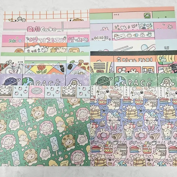 [BUNJANG] Black Sesame & Gardenia Wrapping Paper Mix / [랩믹] 흑임자/치자 랩핑지 믹스