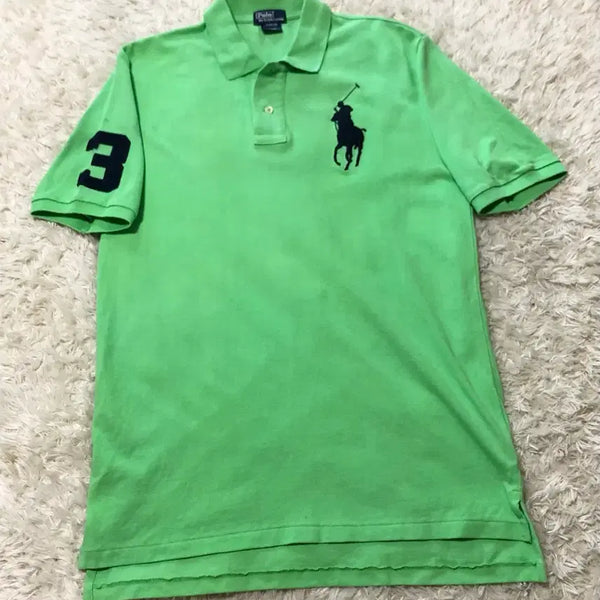 [BUNJANG] Polo Ralph Lauren Big Pony Short Sleeve Polo T-Shirt / 폴로 랄프로렌 빅포니 카라티 연두콩 반팔 티셔츠