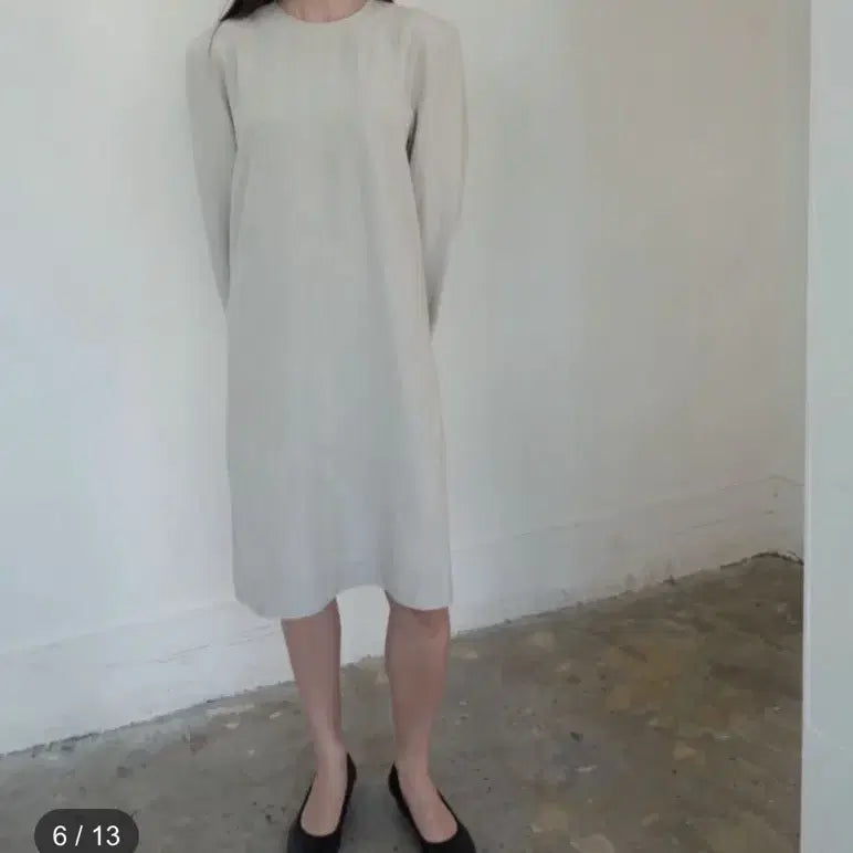 [BUNJANG] Eont's Flat Dress Gray / 새상품) 에옹쓰 플랫 드레스 그레이