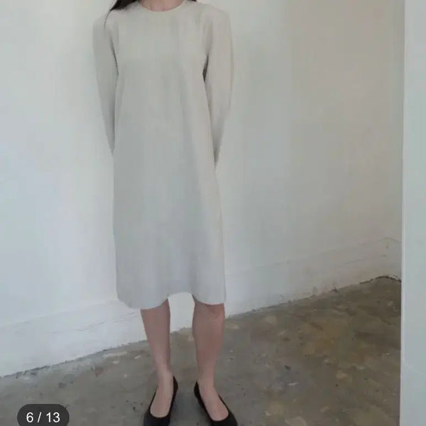 [BUNJANG] Eont's Flat Dress Gray / 새상품) 에옹쓰 플랫 드레스 그레이