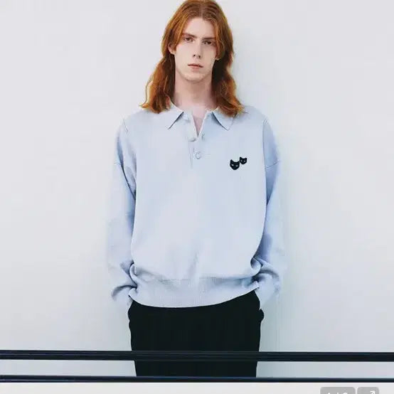 [BUNJANG] Songzio Z ZEGNA Twin Panther Polo Shirt / 송지오 지제로 트윈팬서 카라티