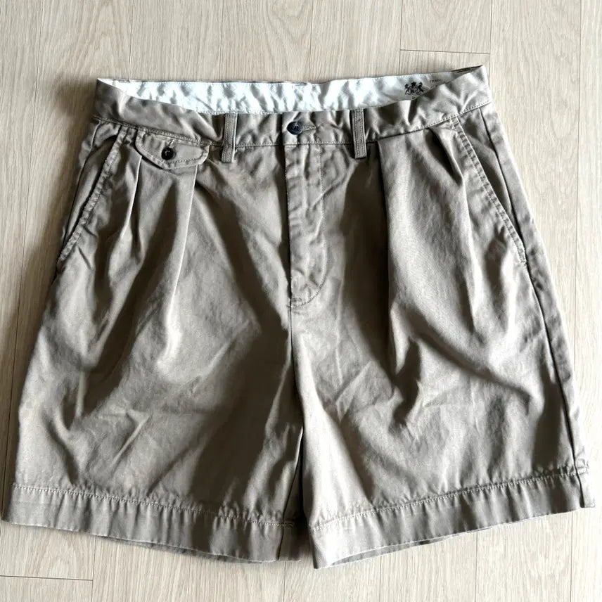 [BUNJANG] Polo Ralph Lauren Pleated Shorts Beige Size 34 / [폴로 랄프로렌] 플리츠 쇼츠 베이지 34 사이즈