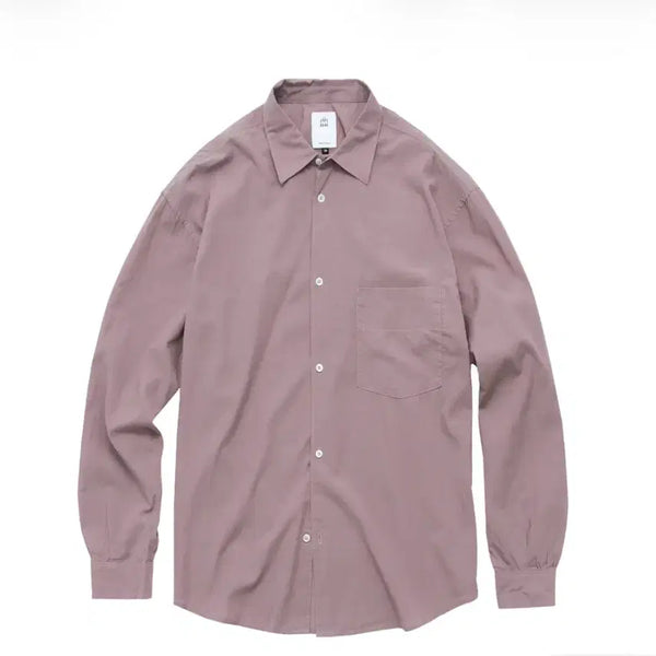 [BUNJANG] Politeru Tenco Loose Shirt Washed Dark Pink / (3) 폴리테루 텐코 루즈드 셔츠 워시드 다크 핑크