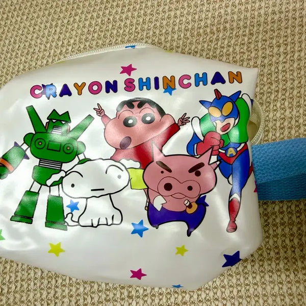 [BUNJANG] Crayon Shin-chan Pearl Zipper Pouch Pencil Case / 새상품)짱구는 못말려 진주지퍼 파우치 필통~!