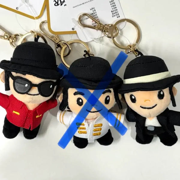 [BUNJANG] Michael Jackson Outfit Keychain Bundle Set (3 Types) / 최저가 마이클잭슨 인형 키링 3종 (새상품) 일괄 할인