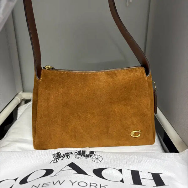 [BUNJANG] Coach Lola Bag Suede Brown / 코치 롤라백 스웨이드 브라운 새상품