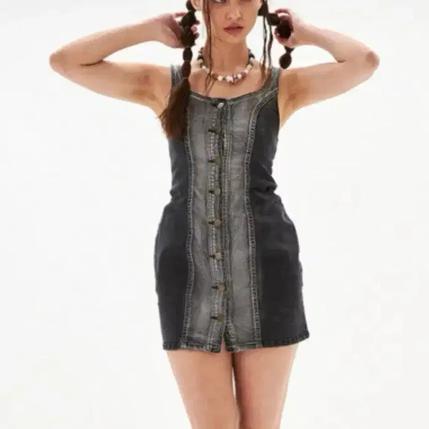 [BUNJANG] Whynotus One-Piece Dress / 청원피스 와이낫어스 whynotus