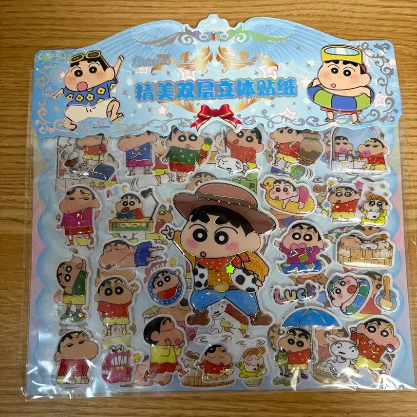 [BUNJANG] Crayon Shin-chan 3D Stickers / 짱구 스티커 3D 입체