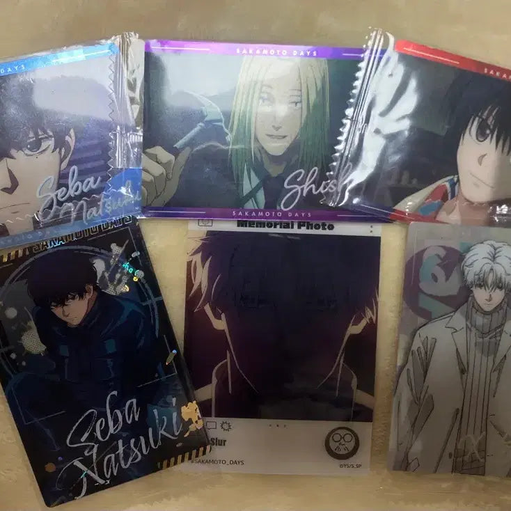 [BUNJANG] Sakamoto Days Trading Cards Bundle Set / 일괄) 사카모토 데이즈 에모카 웨하스 카드 세바 시시바 나구모 슬러
