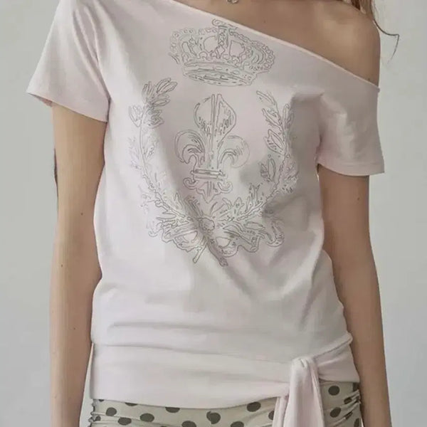 [BUNJANG] Sculptor Chateau Shithole Tie Tee Pale Pink / 스컬프터 Chateau Shithole Tie Tee Pale Pink