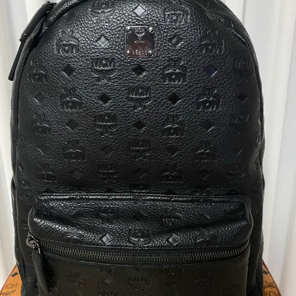 [BUNJANG] MCM Visetos Backpack Black / MCM 비세토스 백팩 블랙