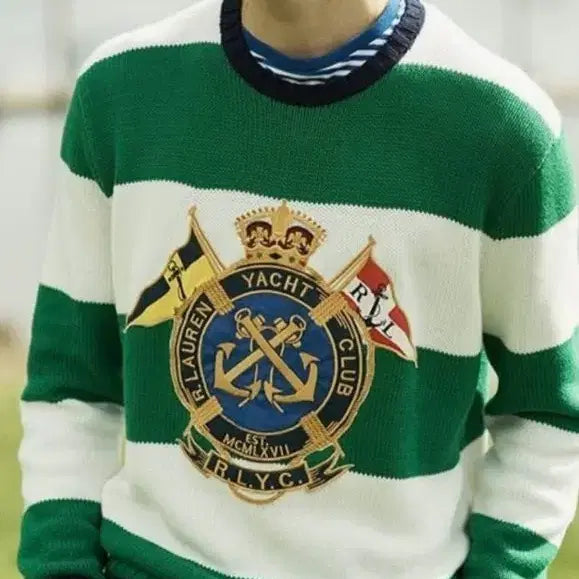 [BUNJANG] Polo Ralph Lauren Yacht Club Knit Sweater - Size M / 폴로 요트클럽 니트 M