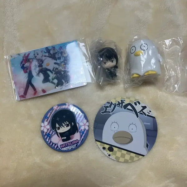 [BUNJANG] Gintama Katsura Kotaro Elizabeth Machi Boke Card Can Badge & Wafer Card Bundle Set / 일괄) 은혼 카즈라 엘리자베스 마치보케 카드 캔뱃지 웨하스카드