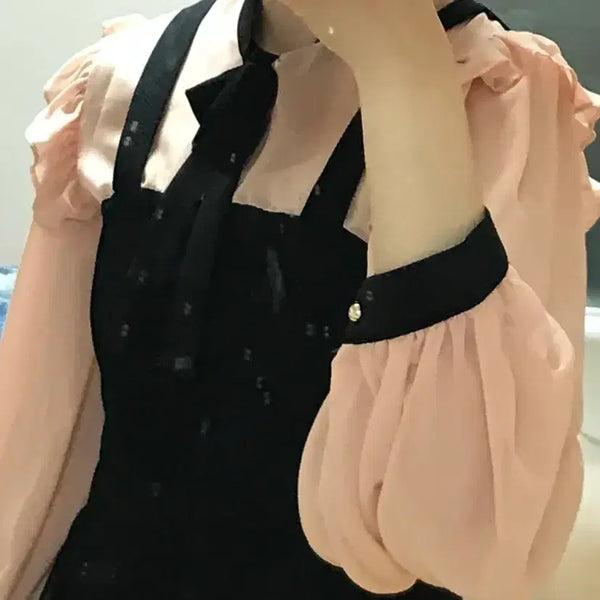 [BUNJANG] Jirai Kei One-Piece Blouse Dress / 지뢰계 원피스 스나계 일스 블라우스 원피스