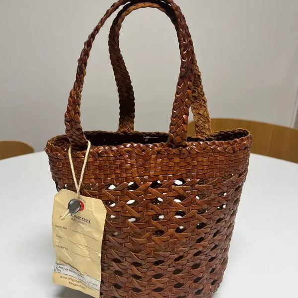 [BUNJANG] Dragon Diffusion Canidge Bucket Bag Tan / 드래곤 디퓨전 캐니지버킷백 플릿핸들 (색상:탄)