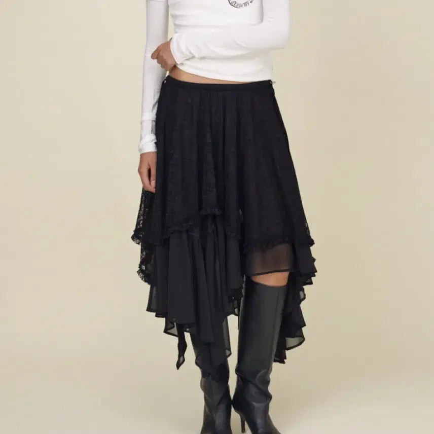 [BUNJANG] Glowny Boho Lace Long Skirt / 글로니 BOHO LACE LONG SKIRT 롱스커트