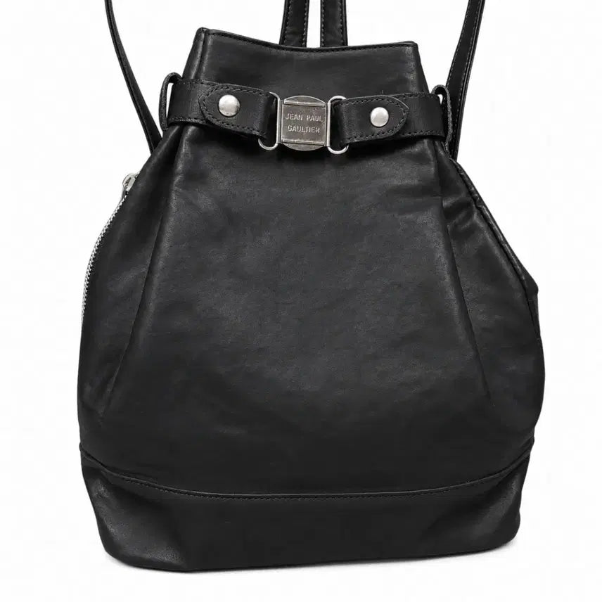 [BUNJANG] Jean Paul Gaultier Archive Drawstring Backpack Black / 장폴고티에 아카이브 드로우스트링 백팩