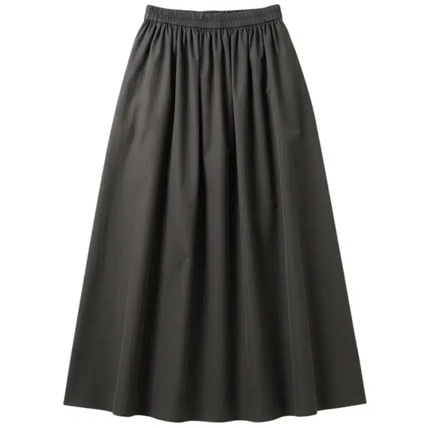 [BUNJANG] 8 Seconds Black Nylon Long Skirt / 여성L/ 에잇세컨즈 블랙 나일론 롱 스커트