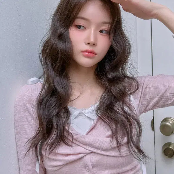 [BUNJANG] Pink Age Handmade Wigs Jelly Perm Sana - Dark Brown / 핑크에이지 수제통가발 젤리펌 사나 - 다크브라운 (모델 착용색)판매합니다