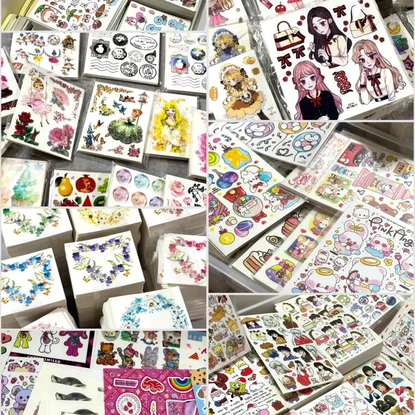 [BUNJANG] Bulk Pack of 600 Printed Stickers / 인쇄소 스티커(인스) 600장 일괄 판매