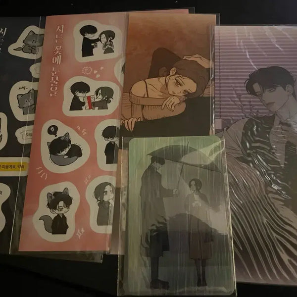 [BUNJANG] Sidden Flower Tears Sticker Bookmark Goods Bundle Set / 시든꽃에눈물을 스티커 북마크 굿즈일괄