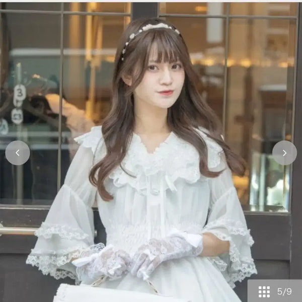 [BUNJANG] Angelic Pretty Shimamura x Mashiro Alice collaboration blouse / [택O,미개봉]시마무라 아리스 히메소데로리타 엔젤릭프리티 베이비더스타샤인