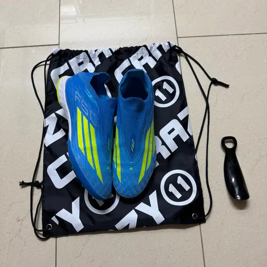 [BUNJANG] Adidas F50 Pro LL TF Ice Cold Football Boots 265mm / 아디다스 F50 프로 LL TF Ice Cold 265mm