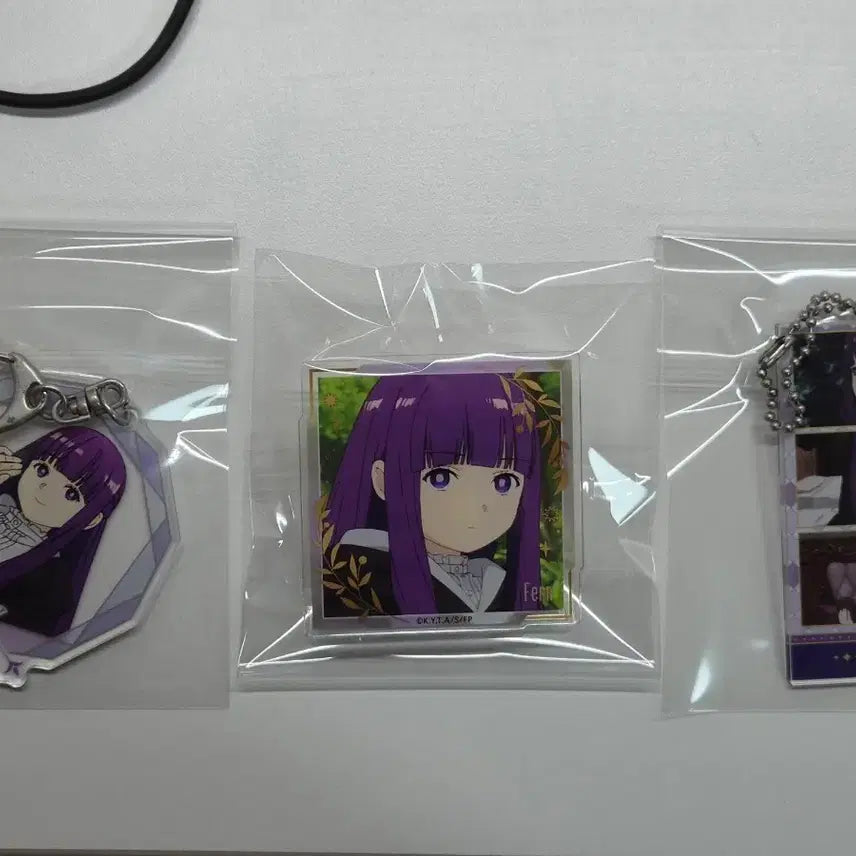 [BUNJANG] Frieren: Beyond Journey's End Fern Keychain & Clip Bundle Set / 장송의프리렌 페른 키링,집게 일괄