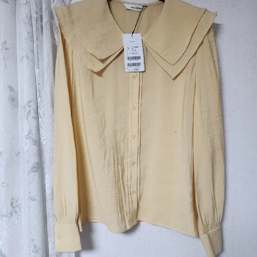 [BUNJANG] Roem Yellow Blouse S Size / 로엠 블라우스 옐로우 S