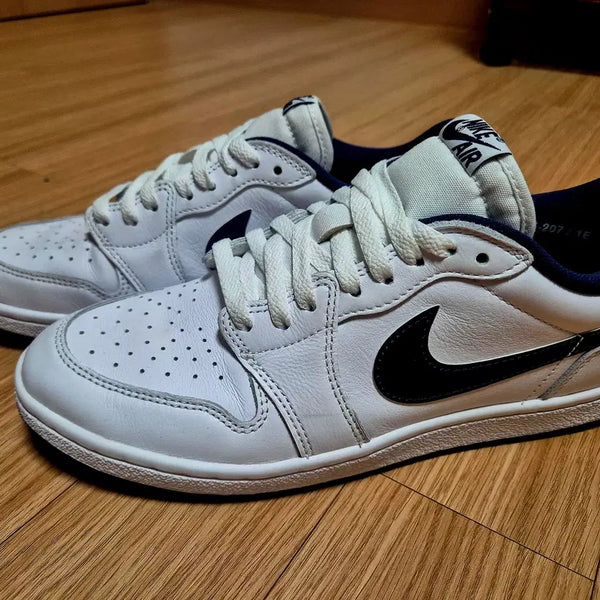 [BUNJANG] Nike Jordan 1 Low Metallic Blue / 나이키 조던1 로우 메탈릭블루 280