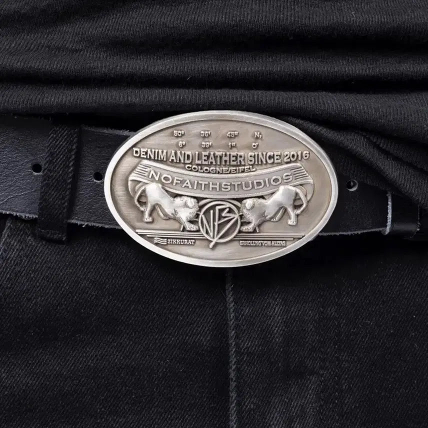 [BUNJANG] No Face Studio Eiffel Handmade Leather Belt (125cm) / 노페이스 스튜디오 에이펠 핸드메이드 레더 벨트
