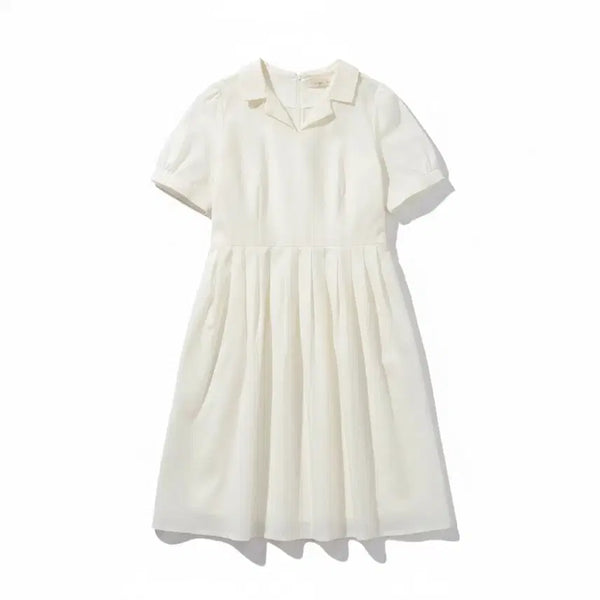 [BUNJANG] Women's Half-Sleeve Dress - Domestic Production / 여성2사이즈/ 국내제작 MM 청순 반소매 반팔 원피스