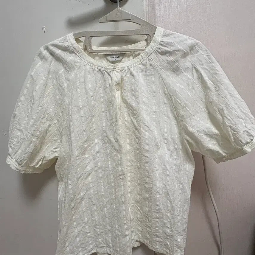 [BUNJANG] Polham White Puff Sleeve Blouse / 폴햄 화이트 퍼프 소매 블라우스