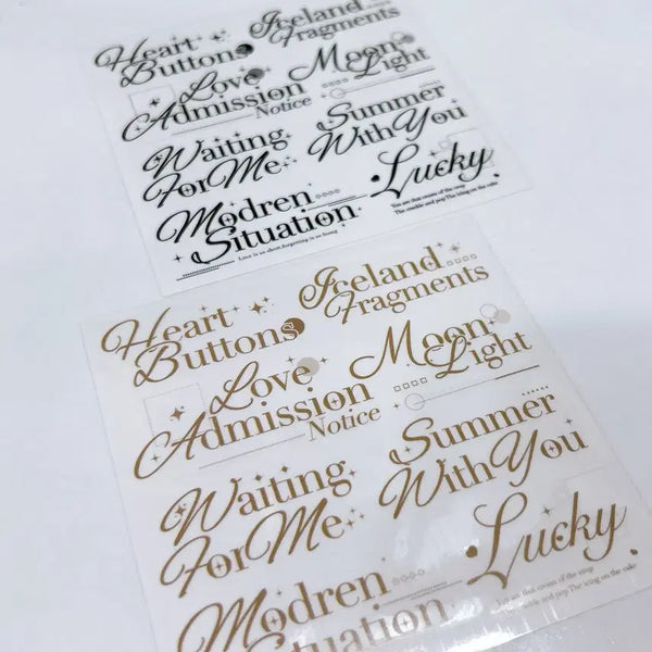 [BUNJANG] Wioline Lettering Set (2 Types) / 위오린 레터링 2종