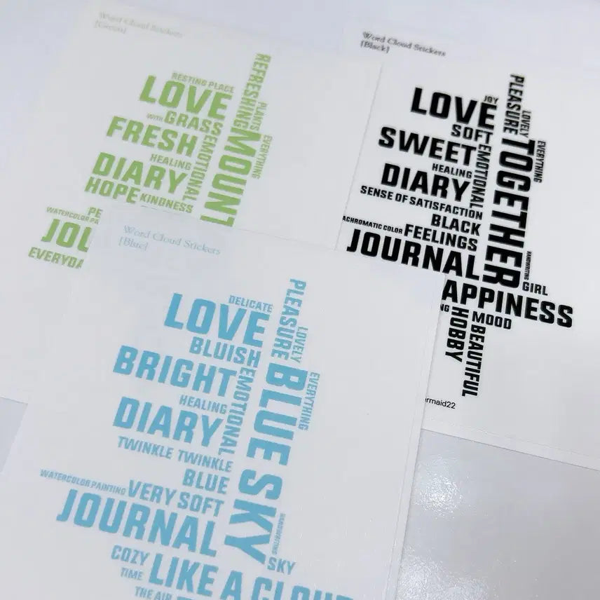 [BUNJANG] Big Deco Sticker 3 Colors / 빅 데코 스티커 3컬러