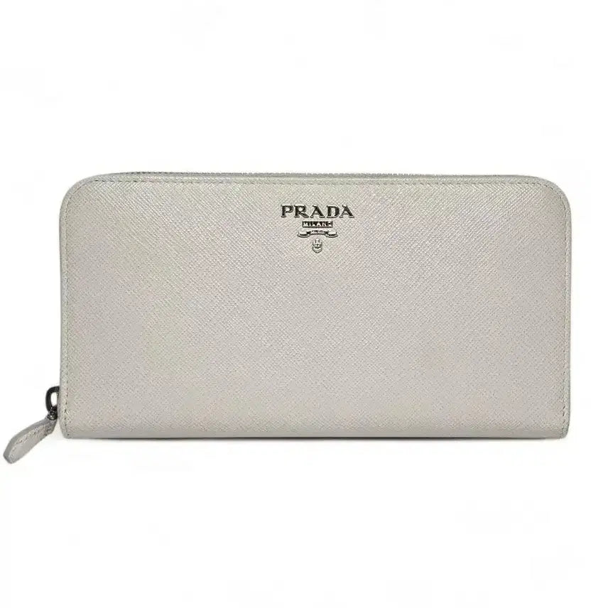 [BUNJANG] Prada Saffiano Long Wallet White / 프라다 사피아노 장지갑 화이트 프라다 지갑