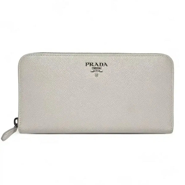 [BUNJANG] Prada Saffiano Long Wallet White / 프라다 사피아노 장지갑 화이트 프라다 지갑