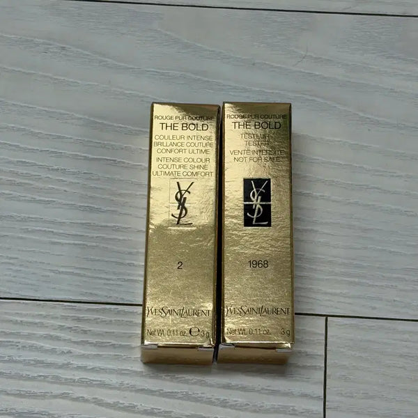 [BUNJANG] Yves Saint Laurent Rouge Pur Couture The Bold Lipstick - Shades 2 & 1968 / 입생로랑 루쥬 쀠르 꾸뛰르 더 볼드 립스틱 2호 윌풀 레드, 1968호