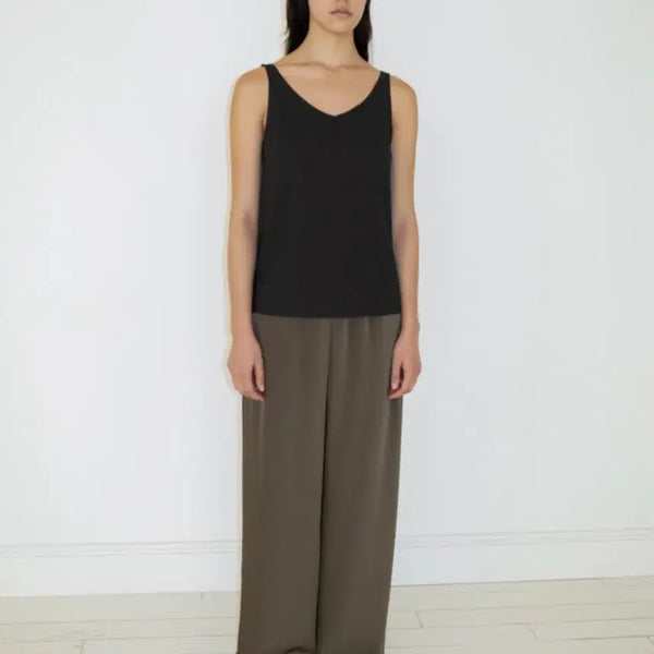 [BUNJANG] Necessary Airy Cotton Sleeveless Top Black / [새상품] 네세서리 ncssry 에어리 코튼 슬리브리스 탑 블랙