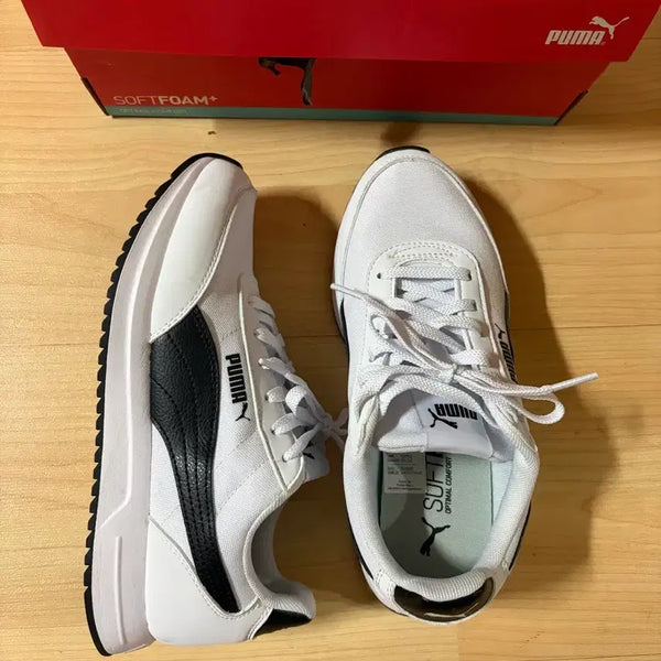 [BUNJANG] Puma White Sneakers / 거의 새상품 푸마 화이트 스니커즈