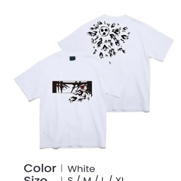 [BUNJANG] SPAO Naruto Sasuke T-Shirt (Size S) / 나루토 스파오 팝업 사스케 티셔츠 S